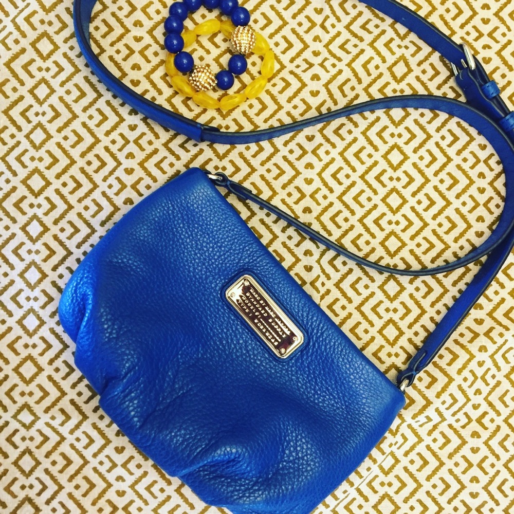 Small Blue Marc Jacobs Crossbody Purse